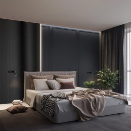 IMMAX GOAL designové nástěnné LED svítidlo, vypínač, USB, 3W, černé