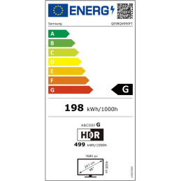 SAMSUNG SMART NEO QLED TV 98"/ QE98QN990F/ 8K Ultra HD 7680x4320/ DVB-T2/S2/C/ H.265/HEVC/ 5xHDMI/ 3xUSB/ Wi-Fi/ LAN/ G