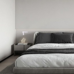 IMMAX GOAL designové nástěnné LED svítidlo, vypínač, USB, 3W, bílé