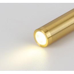 IMMAX GOAL designové nástěnné LED svítidlo, vypínač, USB, 3W, černo-zlaté