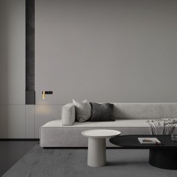 IMMAX GOAL designové nástěnné LED svítidlo, vypínač, USB, 3W, černo-zlaté