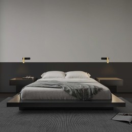 IMMAX GOAL designové nástěnné LED svítidlo, vypínač, USB, 3W, černo-zlaté