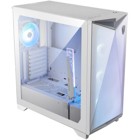 POŠKOZENÝ OBAL - MSI skříň MPG GUNGNIR 300R AIRFLOW WHITE/ bez zdroje/ bílý/ levé temperované sklo/ 4x 120 mm A-RGB fan/ 1x US..