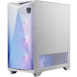 POŠKOZENÝ OBAL - MSI skříň MPG GUNGNIR 300R AIRFLOW WHITE/ bez zdroje/ bílý/ levé temperované sklo/ 4x 120 mm A-RGB fan/ 1x US..