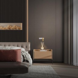 IMMAX GOAL designové nástěnné LED svítidlo, vypínač, USB, 3W, bílo-zlaté