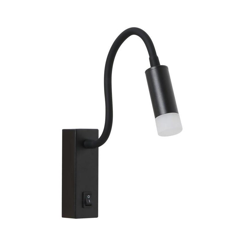 IMMAX GOAL designové nástěnné LED svítidlo, vypínač, 3W, černé