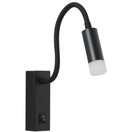 IMMAX GOAL designové nástěnné LED svítidlo, vypínač, 3W, černé