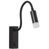IMMAX GOAL designerska lampa ścienna LED, przełącznik, 3W, czarna