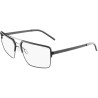 GUNNAR Büro-/Gamingbrille PINNACLES ONYX-SILBER klare Gläser-PRO BLF 35 GUNNAR Fokus