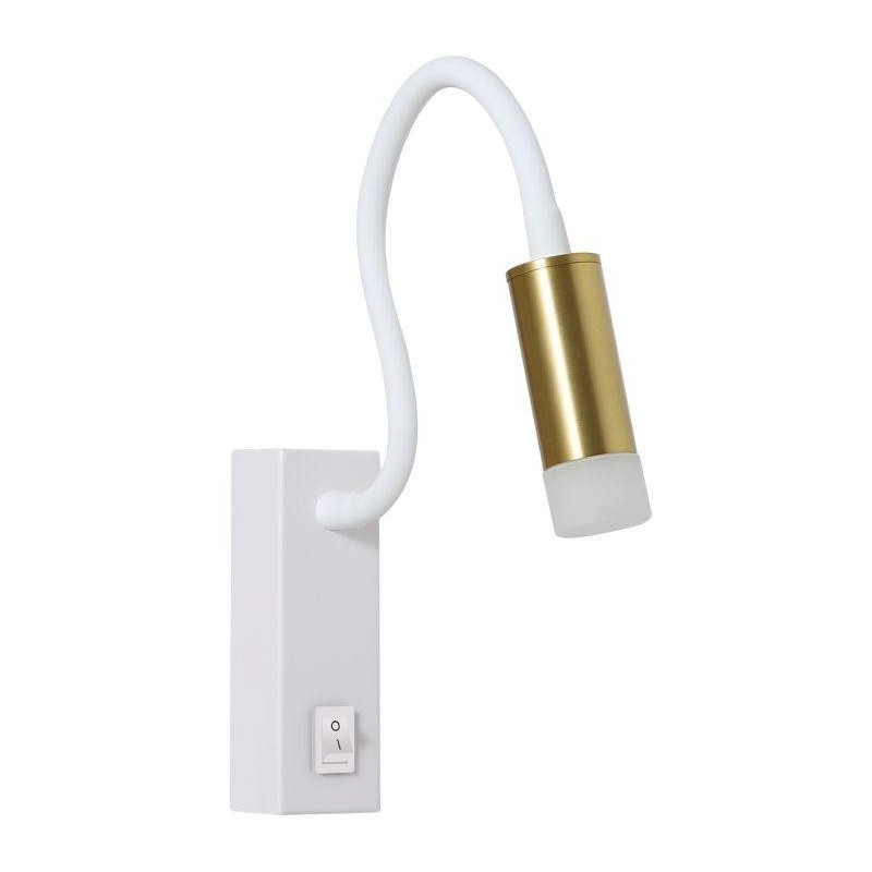 IMMAX GOAL designové nástěnné LED svítidlo, vypínač, 3W, bílo-zlaté