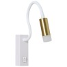 IMMAX GOAL designer LED wall lamp, switch, 3W, white-gold