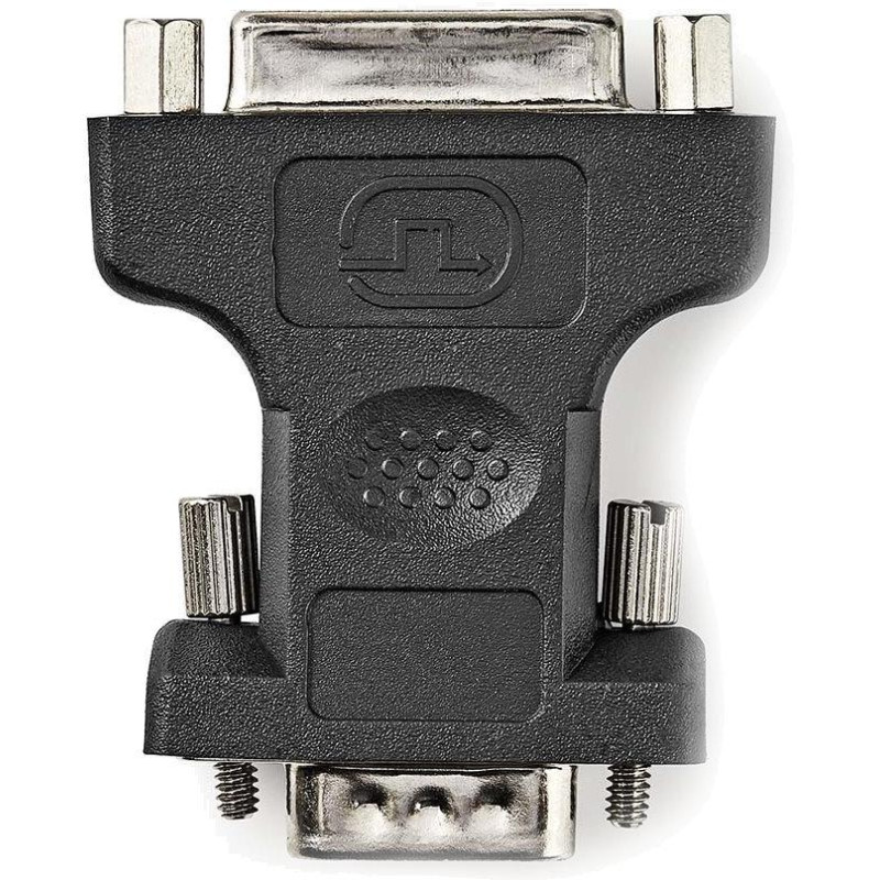 NEDIS adaptér VGA - DVI/ zástrčka VGA - 24+5pinová zásuvka DVI-I/ blistr/ černý