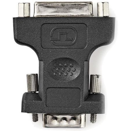 NEDIS adaptér VGA - DVI/ zástrčka VGA - 24+5pinová zásuvka DVI-I/ blistr/ černý