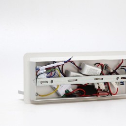 IMMAX LED Be PREPARE 4v1, bodové svítidlo s Qi nabíjením, USB, bílé, varianta levá