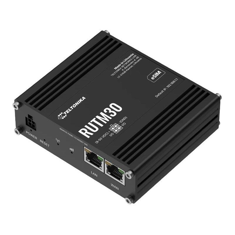 Teltonika RUTM30 průmyslový router, dual SIM + eSIM, 5G, 1x WAN, 1x LAN, WiFi 5