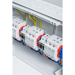 Solarmi DC3 osazený rozvaděč pro fotovoltaiku, 3x svodič, 3x odpojovač, pojistky, 3x15A, 1000V,