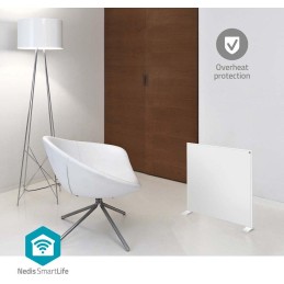 NEDIS Wi-Fi SmartLife Infračervený topný panel/ 350W/ nastavení teploty/ termostat/ IP44/ dálkové ovládání/ bílý