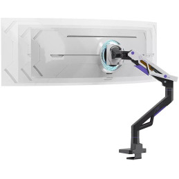 Neomounts DS70-256BL1 ACE Gaming Desk Mount, single display up to 57"  (Topfix clamp/grommet)