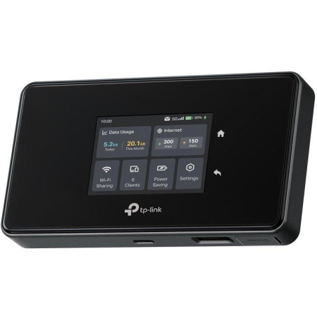 TP-Link M8550 mobilní 5G WiFi 6 router, display, 4700 mAh baterie, SD slot, 1x GLAN, 2x TS9,