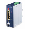 Planet IVC-234GPT, VDSL2 industrial ethernet converter, 4x 1Gb 802.at PoE+, profile 17a/30a/35b, G.993.5 G.Vectoring, G.INP