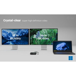 I-tec dokovací stanice USB-C Dual HDMI Docking Station, Power Delivery 100W