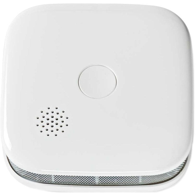 NEDIS Wi-Fi chytrý detektor kouře/ napájení z baterie/ hlasitost 85 dB/ výdrž snímače 10 let/ Android & iOS/ bílý