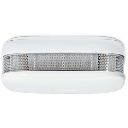 NEDIS Wi-Fi chytrý detektor kouře/ napájení z baterie/ hlasitost 85 dB/ výdrž snímače 10 let/ Android & iOS/ bílý