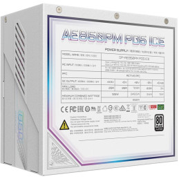 GIGABYTE AORUS ELITE P850W ICE / zdroj / 850W / ATX3.1 / PFC / 120mm fan / 80PLUS Platinum / Modulární / Bílý