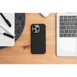 Swissten pouzdro MAGCARBON pro Apple iphone 15 pro - černé