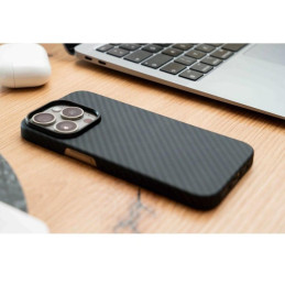 Swissten pouzdro MAGCARBON pro Apple iphone 15 pro - černé