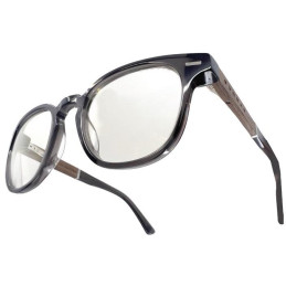 GUNNAR kancelářske/herní brýle  TIOGA GRAY CRYSTAL/WALNUT čirá skla-PRO MINERAL BLF 35 GUNNAR focus