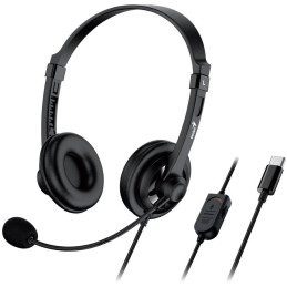 GENIUS headset HS-230U/ USB-C/ délka kabelu 2,4 m