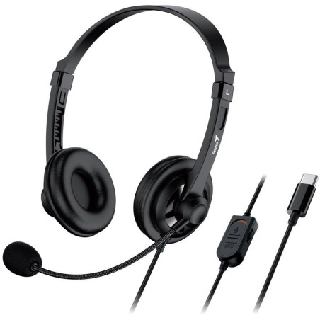GENIUS headset HS-230U/ USB-C/ délka kabelu 2,4 m