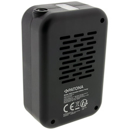 PATONA cestovní mini kompresor do auta, na kolo/ powerbank 4000 mAh/ LED SOS/ USB-A/ USB-C/ LCD