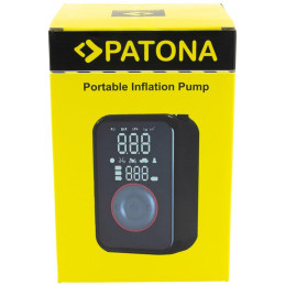PATONA cestovní mini kompresor do auta, na kolo/ powerbank 4000 mAh/ LED SOS/ USB-A/ USB-C/ LCD