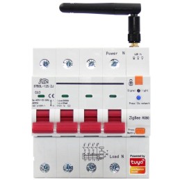 IMMAX NEO SMART jistič 3P+N 10-63A s proudovým chráničem, měření spotřeby, Zigbee 3.0, TUYA