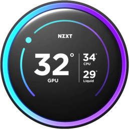 NZXT vodní chladič Kraken 280 ELITE RGB / 2x140mm RGB fan / 4-pin PWM / LCD disp. / 6 let