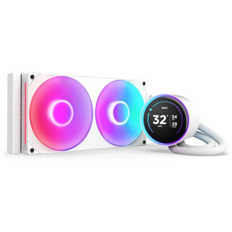 NZXT vodní chladič Kraken 280 ELITE RGB / 2x140mm RGB fan / 4-pin PWM / LCD disp. / 6 let