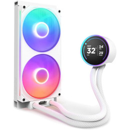 NZXT vodní chladič Kraken 280 ELITE RGB / 2x140mm RGB fan / 4-pin PWM / LCD disp. / 6 let