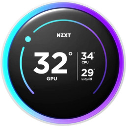 NZXT vodní chladič Kraken 280 ELITE RGB / 2x140mm RGB fan / 4-pin PWM / LCD disp. / 6 let