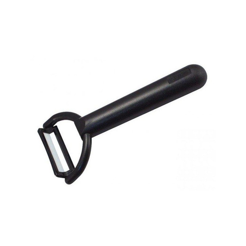 KYOCERA keramická škrabka na ovoce a zeleninu/ Horizontální/ černá