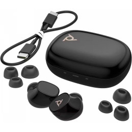 Poly Voyager Free 20 Black Earbuds +Basic Charge Case