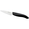 KYOCERA ceramic knife with white blade/ 7.5 cm long blade/ black plastic handle