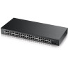 ZyXEL GS1900-48/50-port Gigabit Web Smart switch: 48x Gigabit metal + 2x SFP, IPv6, 802.3az (Green)