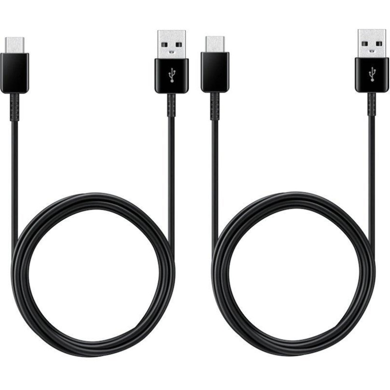 Samsung Kabel USB/USB-C 1,5m (sada 2ks) EP-DG930MBEGWW černý