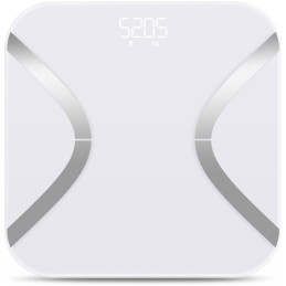 UMAX chytrá váha Smart Scale US20E/ 0,2 – 180 kg/ Bluetooth 4.0/ 11 tělesných parametrů/ čeština/ bílá