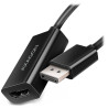 Adapter AXAGON DP do HDMI / RVD-HI20N / 4K/60Hz / HDCP 2.2 / 0,15 m / czarny