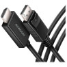 Adapter AXAGON DP do HDMI / RVD-HI20C2 / 4K/60Hz / HDCP 2.3 / 1,8 m / czarny