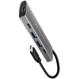 AXAGON multi USB-C hub 5in1 / HMC-5G21 / PD 60W / 2xUSB-C / 2xUSB-A / 1xHDMI / kabel 15cm