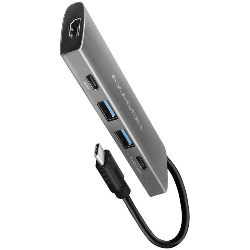 AXAGON multi USB-C hub 5in1 / HMC-5G21 / PD 60W / 2xUSB-C / 2xUSB-A / 1xHDMI / kabel 15cm